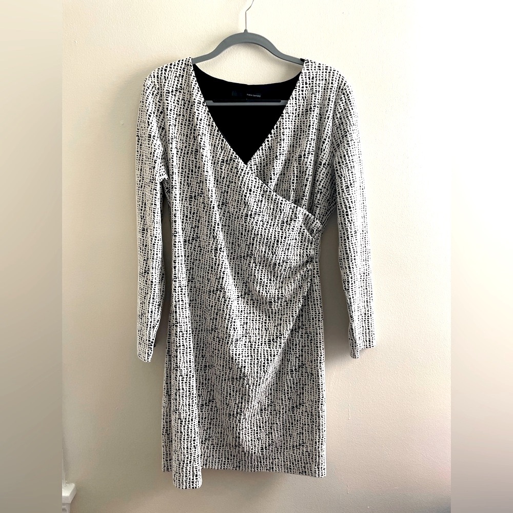Women’s Large Harve Benard Black and White Dress
